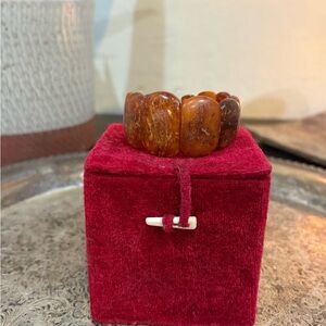 Vintage 1970’s Polished Baltic Amber Bracelet